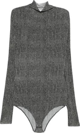 Maison Margiela Grey Gradient Viscose Bodysuit