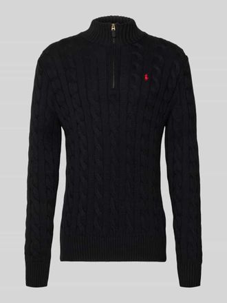 Polo Ralph Lauren Troyer mit Label-Stitching in Black, Größe XXL