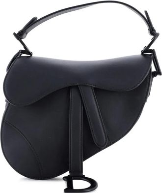 Dior Ultra Matte Saddle Handbag Leather Mini shoulder bag - Zwart
