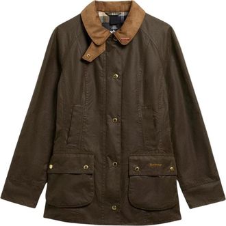 Barbour Beadnell Wax Jacket - Dames - Zomerjassen - Bruin - XL - Katoen - Jassen