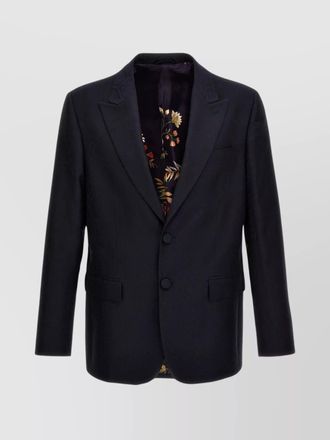 Etro single-breasted jacquard blazer