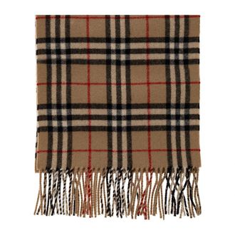 Burberry Sparkle Check Kasjmier Sjaal - unisex - Accessoires - Beige - Maat: ONE Size Kasjmier