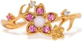 Girls Crew Disney Princess Mulan Flower Ring in Gold at Nordstrom, Size 10