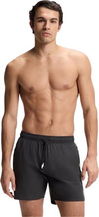 HUGO BOSS Heren Iconic Zijstreep Zwemshort (Donkergrijs)