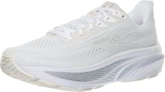 Brooks Womens Ghost 17 Shoes In White/white/grey