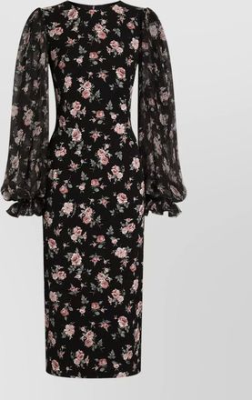 Dolce & Gabbana midi dress fitted silhouette round neckline