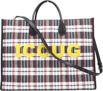 Gucci Multi-Color Nylon Handbag Tote Bag (Pre-Owned)