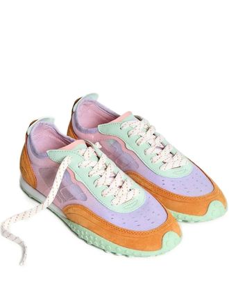 Hoff Parrot mesh panel suede sneakers - Purple