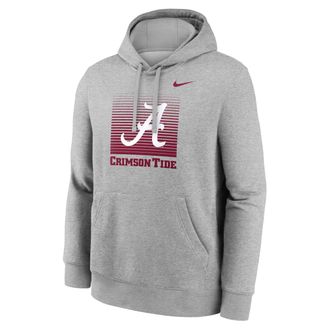 Nike Alabama Primetime Nike Mens College Pullover Hoodie in Grey | NKDK06GABN-JM7