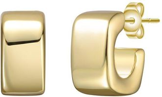 Rachel Glauber 14K Plated Hoops