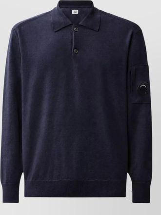 C.P. Company fine-knit wool polo jumper
