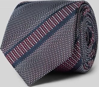 Willen Krawattenfabrik Krawatte aus Seide im Allover-Look (7,5 cm) in Bordeaux, Gr&ouml;&szlig;e 1