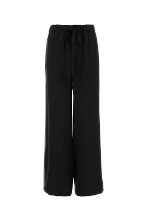 Gucci Zwarte Satijnen Pyjama Broek