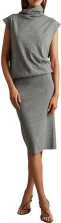 Reiss Hester Wool & Cashmere Blend Sweater Dress in Grey at Nordstrom Rack, Size X-Large