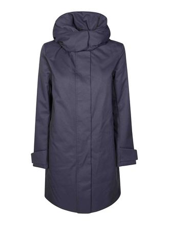 Save The Duck Detachable Hood Technical Wool Coat