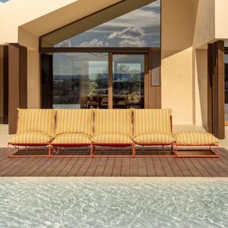 Sklum Sof&aacute; Modular De Jard&iacute;n De 4 Piezas Y Puff Convertible Amaro Sklum