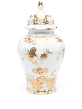 Ginori 1735 large Aurum Potiche vase - unisex - Porcelain - OS - White