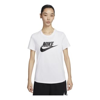 Nike (WMNS) Nike Sportswear Essentials Logo T-shirt Asia Sizing White Black DX7907-100