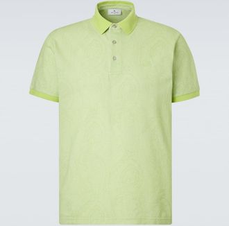 Etro Polo de algod&oacute;n con paisley