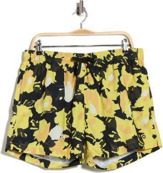 BOSS Memo Abstract Floral Swim Trunks in Bright Yellow at Nordstrom Rack, Size Xx-Large