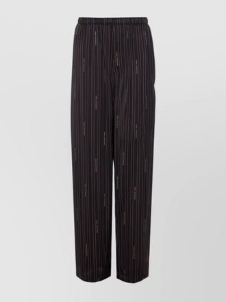 Balenciaga striped viscose track pants