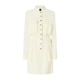 Pinko Pinko, Kleedjes, Dames, Roze, XS, Leer, Benvenuto Dress