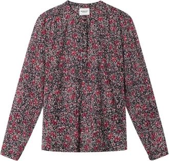 Isabel Marant Maria Floral-Print Blouse - Dames - Blouses & Shirts - Veelkleurig - Maat: S Katoen