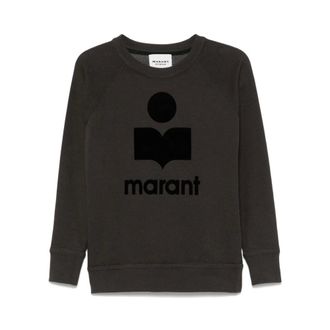 Isabel Marant Black Crew Neck Long Sleeve Sweatshirt