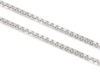 JD Williams Sterling Silver 22 Inch Box Link Chain