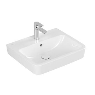 Villeroy & Boch O.novo wastafel - 55x46cm - met overloop 1 kraangat wit