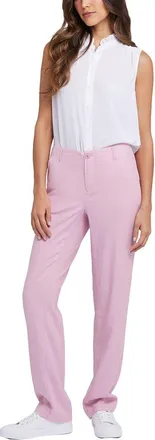 NYDJ Nydj Marilyn Pink Nectar Linen-Blend Trouser