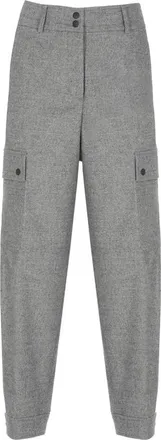PESERICO Button-fastening Straight-leg Trousers