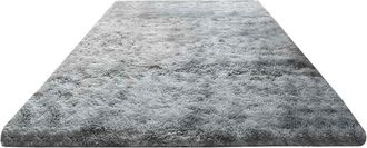 OEM 1 Alfombra De Pelo Largo, 160x230 Cm, Suave, Gris Claro, Para Sal&oacute;n/dormitorio