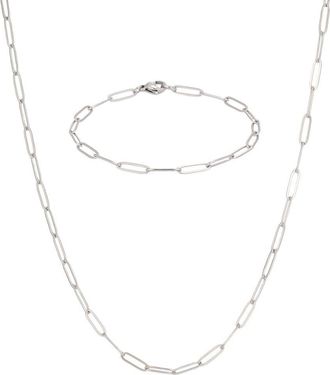 Adornia Adornia Silver Plated Stainless Steel Jewelry Set