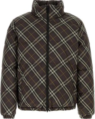 Burberry Snowdon Check Down Jacket - Heren - Winterjassen - Veelkleurig - L - Polyester - Jassen