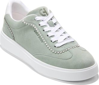 Cole Haan Grand Crosscourt Arlowe Sneaker in Lily Pad Suede /White Suede at Nordstrom Rack, Size 8.5