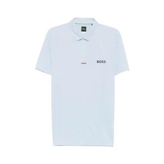 HUGO BOSS Hugo, Polo Shirts, male, Blue, Size: 2XL Sweater Boss