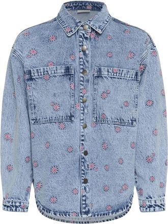 Kaffe Jassen - Dames - Spijkerjassen - Blauw - M - Denim - Jassen