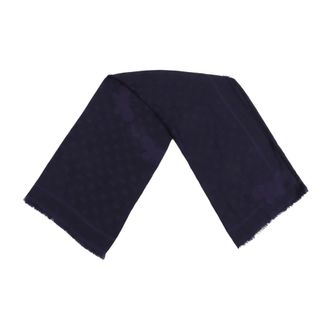 Max Mara Accessoires, unisex, Blauw, ONE Size, Wol, Dire Shawl