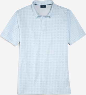 Cole Haan Mens All-Day Floral Polo Shirt - Blue Size Medium