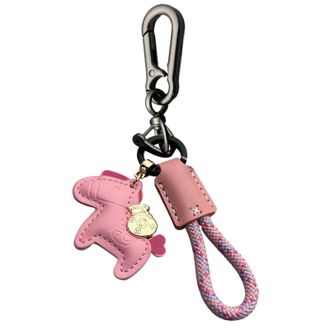 Generic Leather Horse Keychain | Fashion Pendant Horse Charm for Car Keys - PU Leather Metal Keychain with Weaving Rope for Adults Birthday Christmas School C