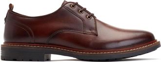Base London Dime Mens Leather Derby Shoes - Brown - Size UK 6