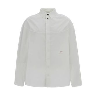 Jacquemus Casual Shirts, male, White, Size: XL Atelier Long-Sleeve Shirt