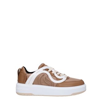 Stella McCartney Brown Fabric Chunky Womens Sneakers