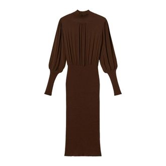 Twinset Dames, Jurken, Bruin, Maat: M