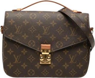 Louis Vuitton Pre-owned Pochette Metis - Dames - Vintage Schoudertas - Bruin - ONE Size - Leer - Vintage
