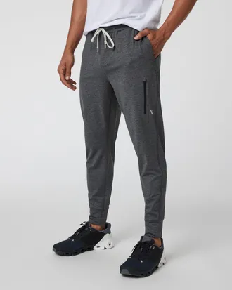 Vuori Clothing Sunday Performance Jogger Pants | Agate Green Heather | XS, Size Extra Small
