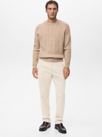 Mango Pantaloni velluto a coste slim-fit grezzo - Uomo - 44 - MANGO MAN