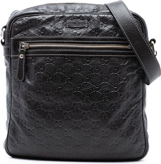 Gucci Pre-owned Womens Guccissima Crossbody - Black Leather - One Size