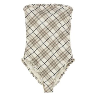 Burberry Dames, Badkleding, Beige, Maat: M Polyamide